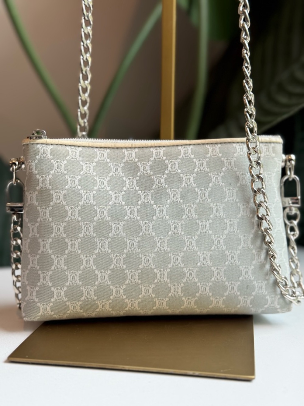 Celine ‘Triomphe Clutch/ Crossbody/ Pouch’